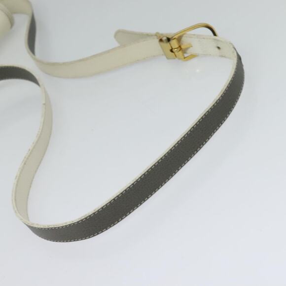 DIOR Honeycomb Canvas Shoulder Bag Pvc White Gold - Picture 7 of 12